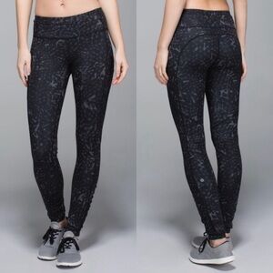 Lululemon Speed Tight Size 4 Star Crushed Coal Leggings